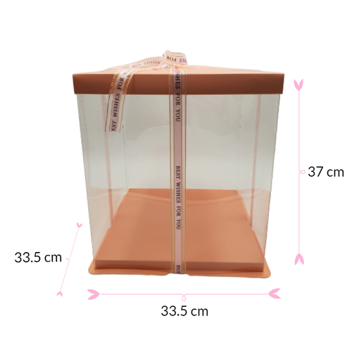 DELUXE KUCHEN BOX - ROSA - 33.5 X 37 CM