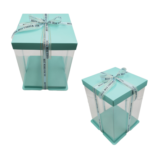 DELUXE KUCHEN BOX - BLAU - 38,5 X 40 CM