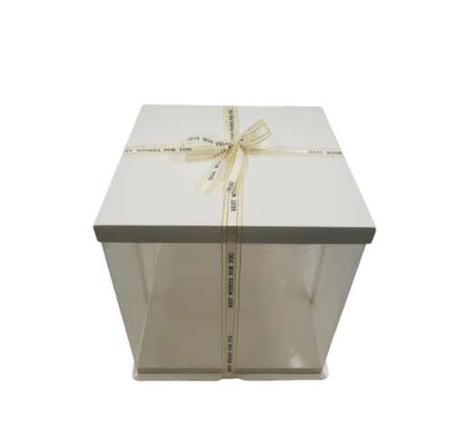 DELUXE KUCHEN BOX - WEISS - 43 X 45 CM