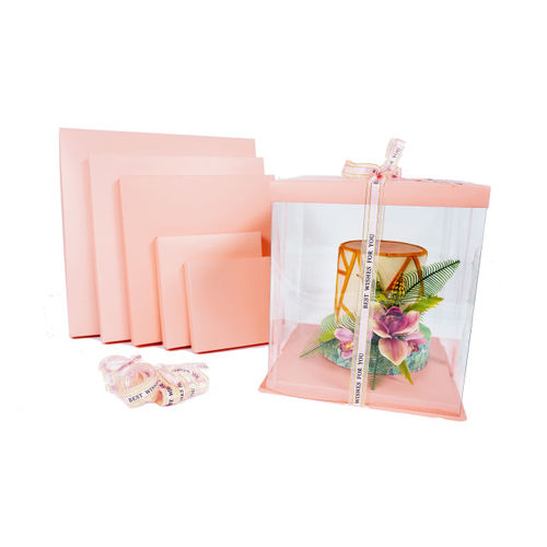 DELUXE KUCHEN BOX - ROSA - 26 X 32 CM