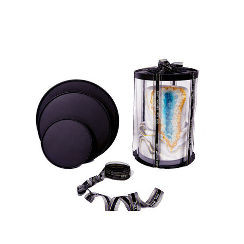 DELUXE KUCHEN BOX - SCHWARZ -  Ø 18 / H 23 CM