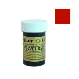 SUGARFLAIR LEBENSMITTELFARBE IN PASTENFORM SPECTRAL - VELVET ROT 25 G