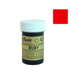 SUGARFLAIR LEBENSMITTELFARBE IN PASTENFORM SPECTRAL - RUBY (25 G)