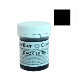 SUGARFLAIR LEBENSMITTELFARBE IN PASTE - EXTRA SCHWARZ  42 G