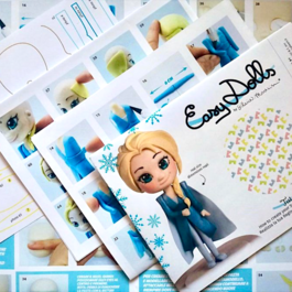 TUTORIAL-SET FÜR FIGUREN " BY SILVIA MANCINI" - SCHNEEKÖNIGIN ELSA
