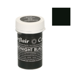 SUGARFLAIR PASTELLFARBEN - MIDNIGHT BLACK 25 G