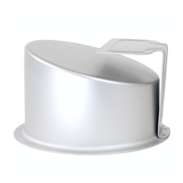 PME SCHRÄGE RUNDE BACKFORM AUS ELOXIERTEM ALUMINIUM - Ø 15 CM / H 10,2 CM