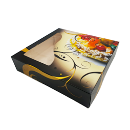 SCHWARZ-GOLDENE BOX FR ROSCON DE REYES - 40 X 50 X 8 CM