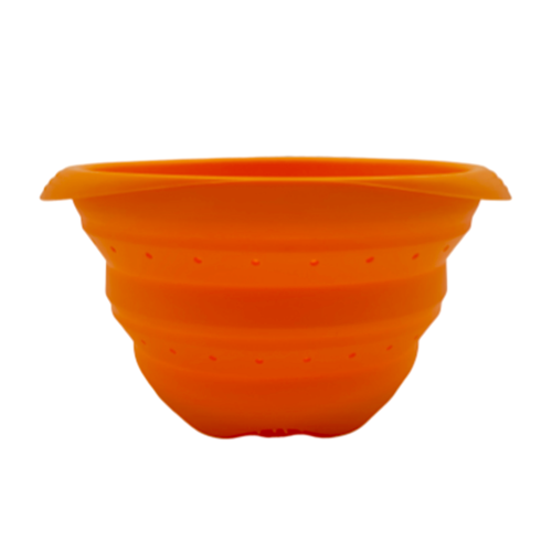 PAVONI FALTBARES SILIKON-SIEB - ORANGE 14 CM