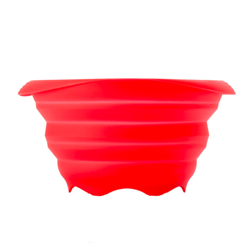 PAVONI FALTBARES SILIKON-SIEB - ROT 18 CM