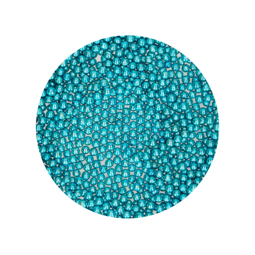 FUNCAKE ZUCKER-PERLEN - METALLIC BLAU (4 MM) 80 G