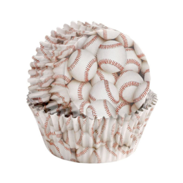 WILTON CUPCAKE-EINWEGFORMEN - BASEBALL