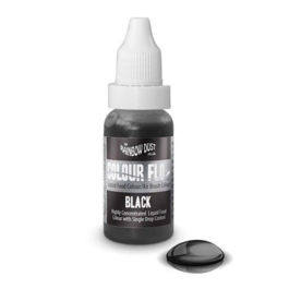 RAINBOW DUST FLSSIGFARBSTOFF "FLO" - BLACK 19 ML