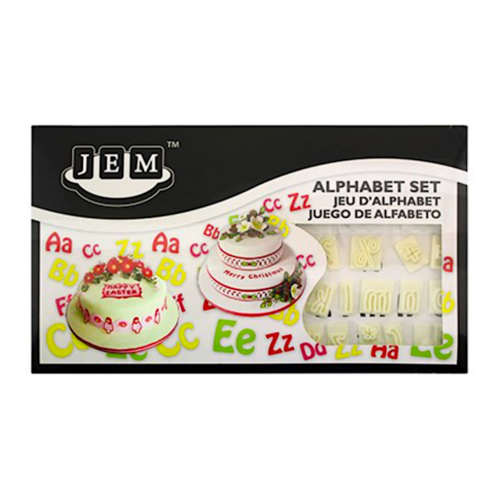 JEM ALPHABET AUSTECHFORMEN SET - 64 ZEICHEN