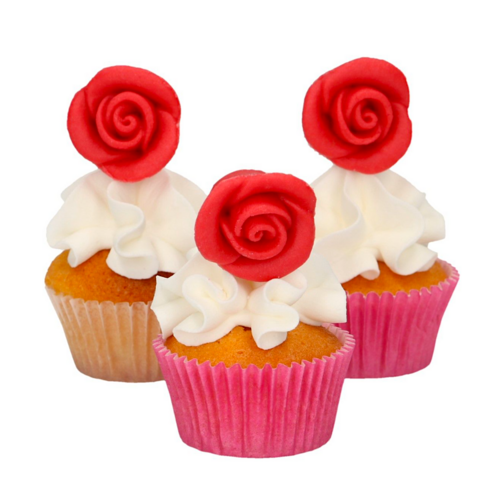 FUNCAKES MARZIPAN DEKORATIONEN - ROTE ROSEN