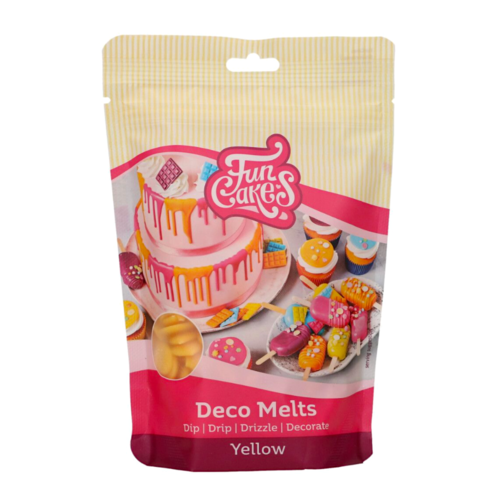 FUNCAKES GELBE DECO MELTS  250 G