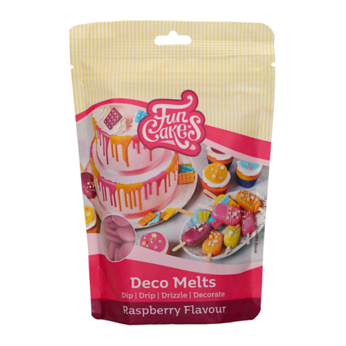 FUNCAKES DECO MELTS - HIMBEERGESCHMACK 250 G