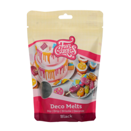 FUNCAKES SCHWARZE DECO MELTS  250 G