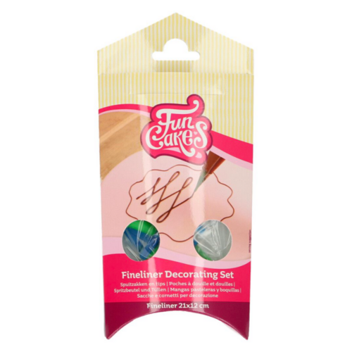 FUNCAKES "FINELINER" SPRITZBEUTEL UND TLLEN SET