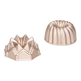 PATISSE SET ALUMINIUM BACKFORM - 2 "BUNDT" 10 CM