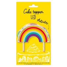 SCRAPCOOKING KUCHEN TOPPER - REGENBOGEN LED