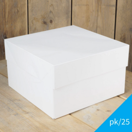 FUNCAKES WEISSE TORTENBOX - 30 CM (25 U)