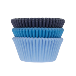 "HOUSE OF MARIE" SET CUPCAKE-EINWEGFORMEN - BLAU