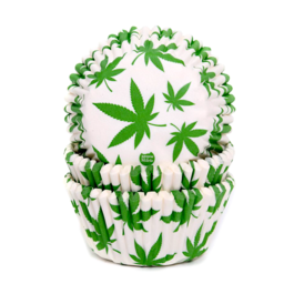 "HOUSE OF MARIE" SET CUPCAKE-EINWEGFORMEN - MARIHUANA