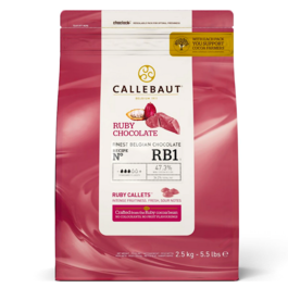 CALLEBAUT RUBY SCHOKOLADEN CALLETS 2,5 KG