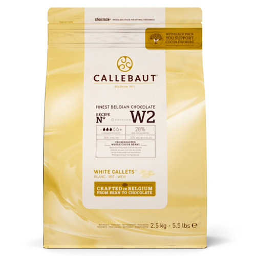 CALLEBAUT WEISSE SCHOKOLADEN CALLETTS 2,5 KG