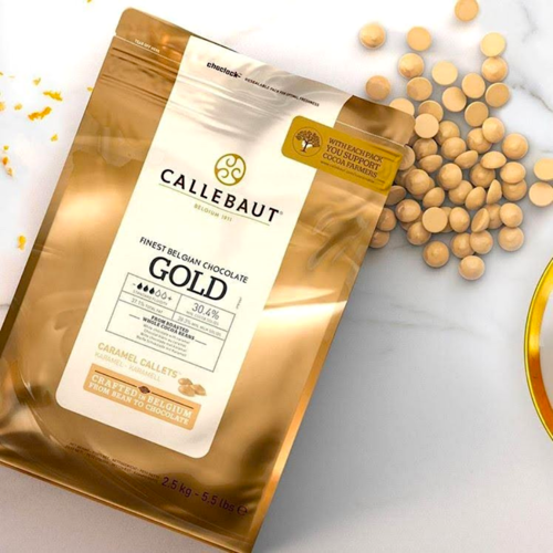 [MHD] GOLD CALLEBAUT KARAMELLISIERTE SCHOKOLADENKALOTTEN - 2,5 KG