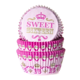 "HOUSE OF MARIE" SET CUPCAKE-EINWEGFORMEN - SWEET SIXTEEN