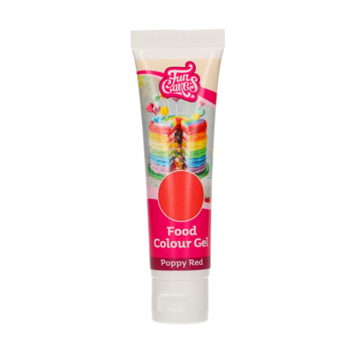 FUNCAKE GELFRMIGE LEBENSMITTELFARBE - POPPY ROT 30 G