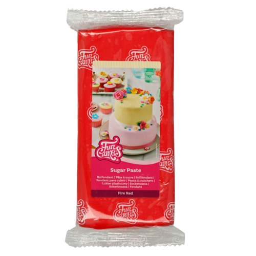 FUNCAKES FONDANT - FEUERROT 1 KG