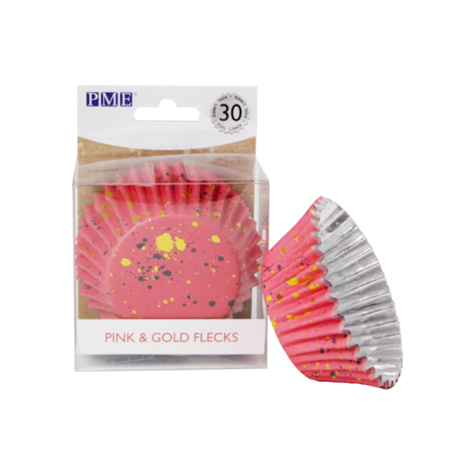 PME CUPCAKE-EIWEGFORMEN - ROSA UND GOLDENE FLECKEN