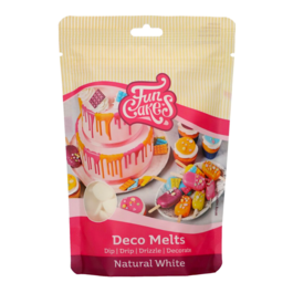 FUNCAKES NATUR WEISSE DECO MELTS (E-171 FREI) - 250 G