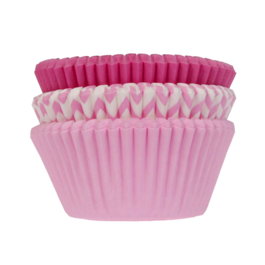 "HOUSE OF MARIE" SATZ CUPCAKE EINWEGFORMEN- ROSA FARBEN