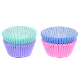 "HOUSE OF MARIE" SATZ MINI CUPCAKE EINWEGFORMEN - PASTELLFARBEN