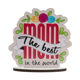 DEKORA KUCHEN TOPPER "THE BEST MOM IN THE WORLD"