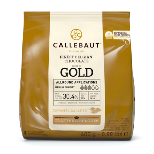 CALLEBAUT GOLD KARAMELLISIERTE SCHOKOLADEN CALLETS- 400 G