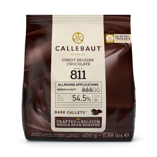 CALLEBAUT DUNKLE SCHOKOLADEN CALLETS 400 G