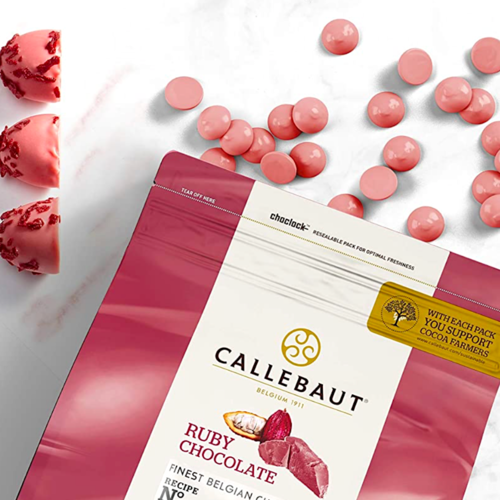 [MHD] CALLEBAUT-RUBY-SCHOKOLADEN CALLETS 400 G