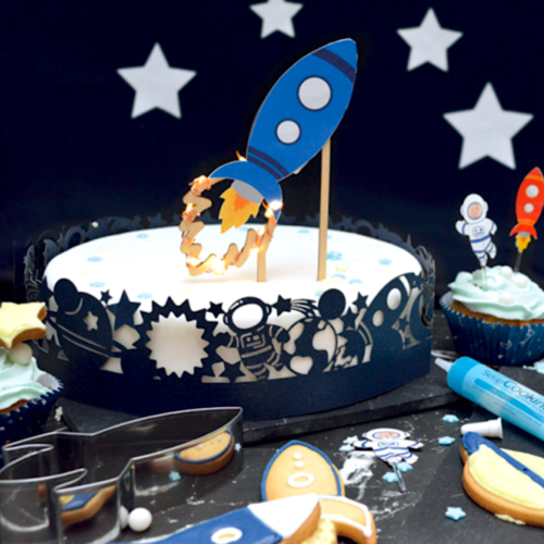 SCRAPCOOKING KUCHEN TOPPER - LED RAKETE