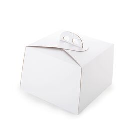 WEISSE KUCHENBOX "RIO" - 26 CM