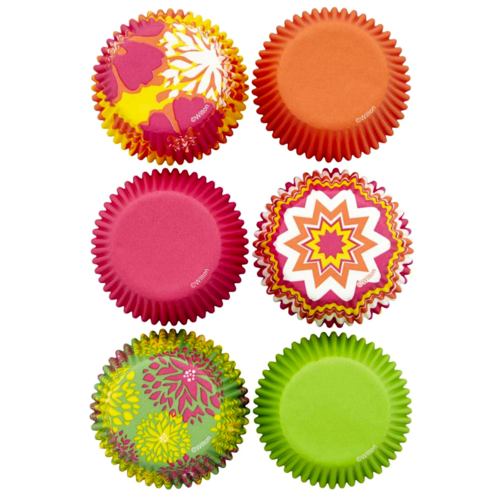 WILTON SATZ CUPCAKE-EINWEGFORMEN- FLORAL