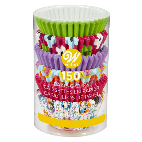 WILTON SET  MINI CUPCAKE EINWEGFRMCHEN - MULTI ROSEN