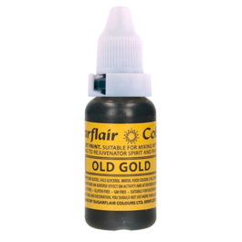 SUGARFLAIR FLÜSSIGE LEBENSMITTELFARBE - ALT GOLD (14 ML)