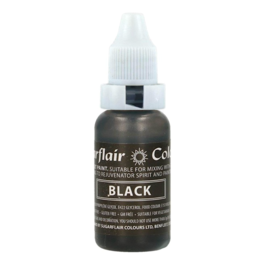 SUGARFLAIR FLSSIGE LEBENSMITTELFARBE - SCHWARZ (14 ML)