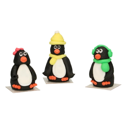 FUNCAKES ZUCKERDEKORATIONEN- PINGUINE (3D)