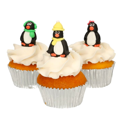 FUNCAKES ZUCKERDEKORATIONEN- PINGUINE (3D)